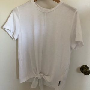 Calvin Klein white tie shirt